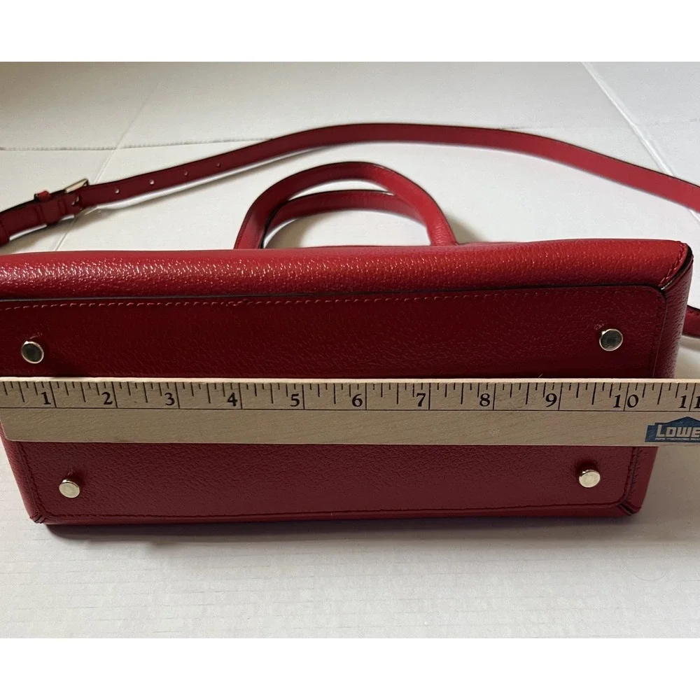 KATE SPADE NEW YORK Maise Matthews Street Satchel - Red Handbag Purse &‎ Wallet